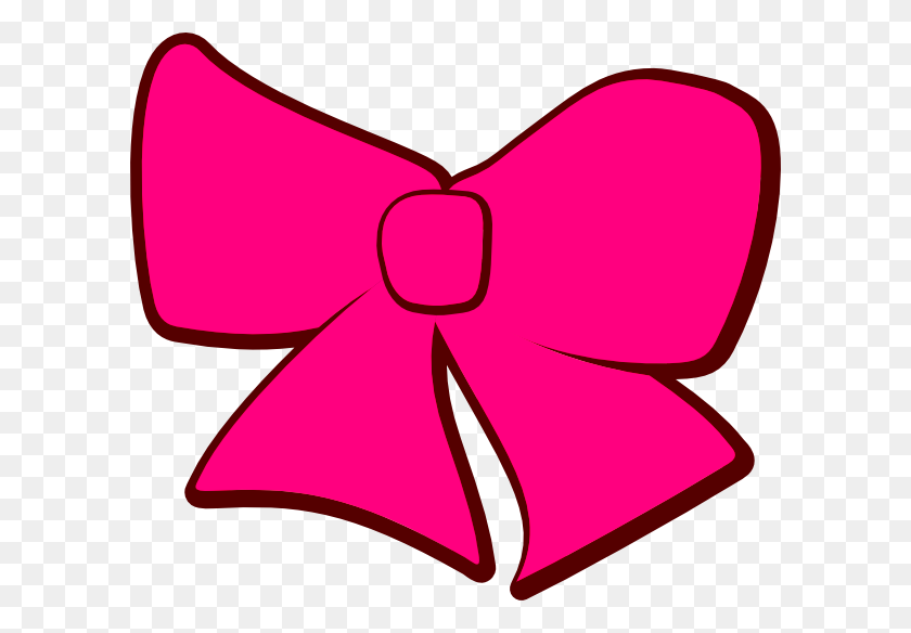 600x524 Bow Tie Clipart Hot Pink - Black Tie Clipart