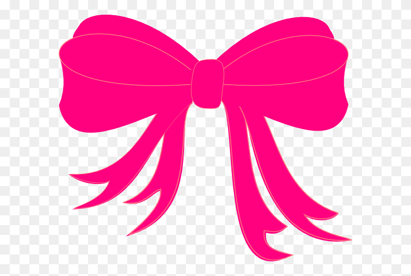 600x504 Bow Tie Clipart Hot Pink - Hot Girl Clipart