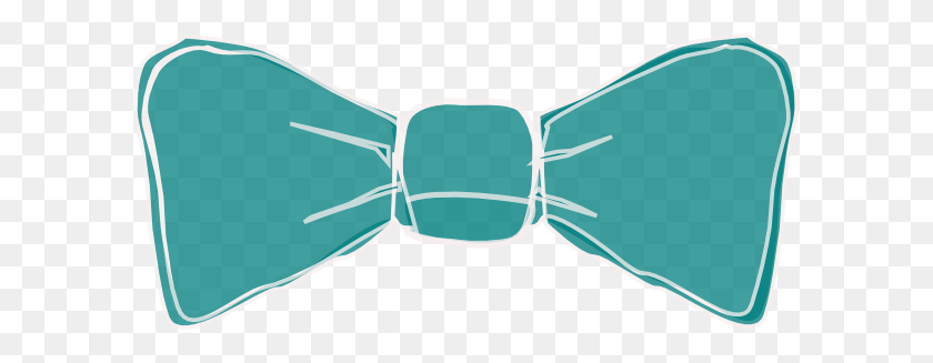 600x267 Bow Tie Clipart Teal - Tie Clipart