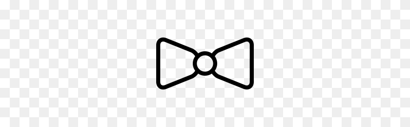 200x200 Bow Tie Icons Noun Project - White Bow PNG