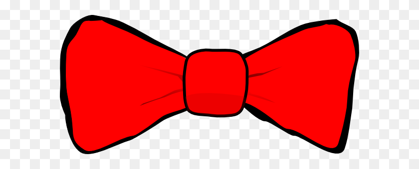 600x280 Bow Tie Red Clip Art - Bow Tie Clipart Free