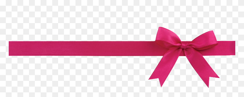 800x284 Bow Transparent Png Pictures - Pink Bow PNG