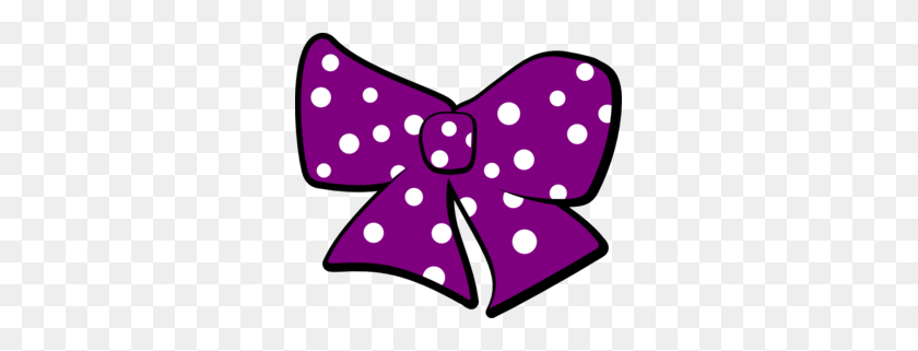 299x261 Bow With Polka Dots Clip Art - Pink Bow Clip Art