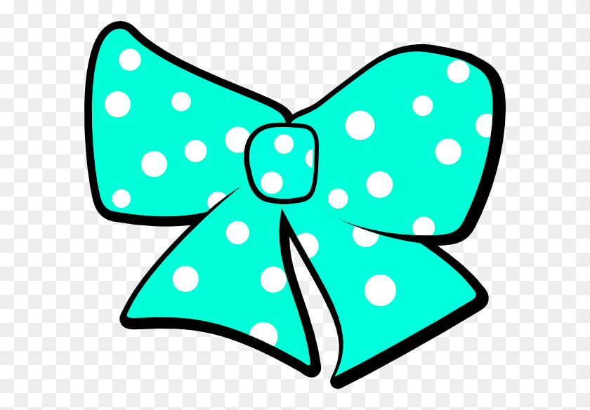 600x524 Bow With Polka Dots Clip Art - Blue Bow Tie Clipart