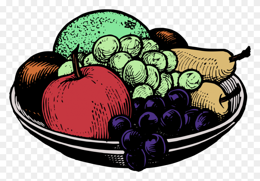1108x750 Bowl Blackampwhite Fruit Food Tableware - Fruit Basket Clipart