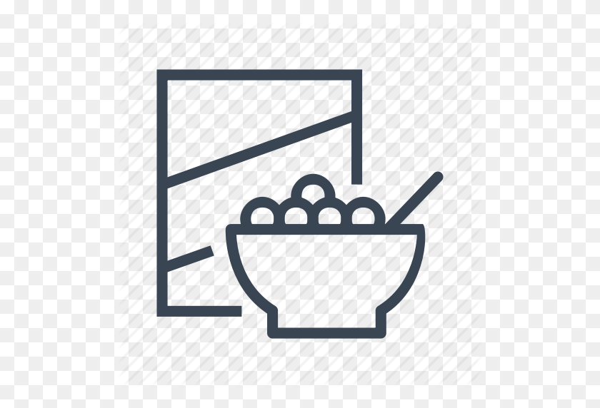 512x512 Bowl, Box, Breakfast, Cereal Icon - Cereal Box PNG