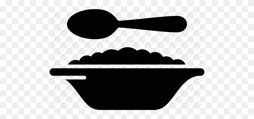 512x335 Bowl, Breakfast, Cereal, Oatmeal, Spoon Icon - Oatmeal PNG