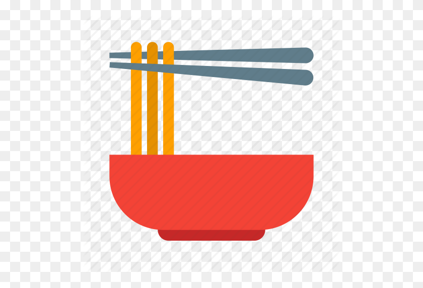 512x512 Bowl, Chinese, Chopsticks, Noodle, Noodles, Pasta, Soup Icon - Noodle PNG