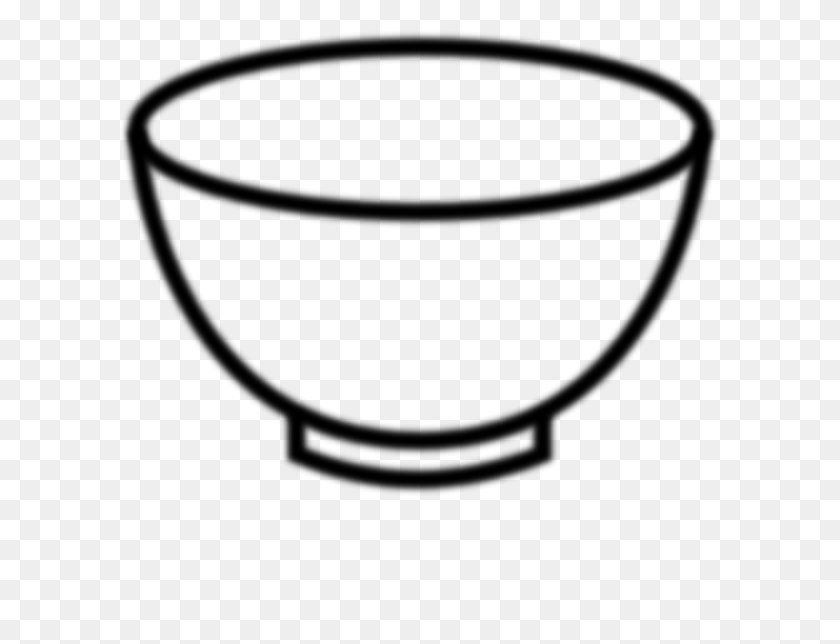 600x584 Bowl Coloring Page - Fish In A Bowl Clipart