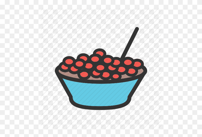 512x512 Bowl, Cranberries, Cranberry, Fresh, Jelly, Red, Thanksgiving Icon - Cranberry Sauce Clipart