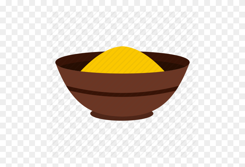 512x512 Bowl, Curry, Food, India, Powder, Spice, Turmeric Icon - Powder PNG
