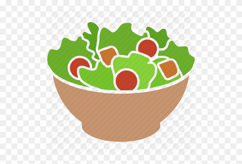 512x512 Bowl, Garden, Meal, Salad, Vegan, Vegetables, Vegetarian Icon - Salad Bar Clip Art