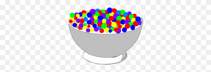 300x228 Bowl Of Colorful Cereal Clip Art - Oatmeal Clipart