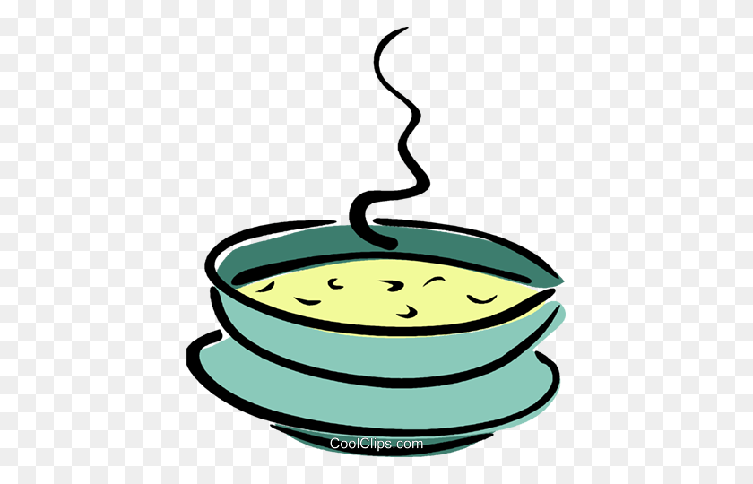 423x480 Bowl Of Soup Royalty Free Vector Clip Art Illustration - Soup PNG