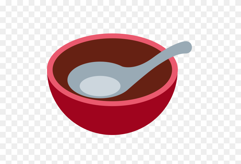 512x512 Bowl With Spoon Emoji - Bowl Of Cereal PNG