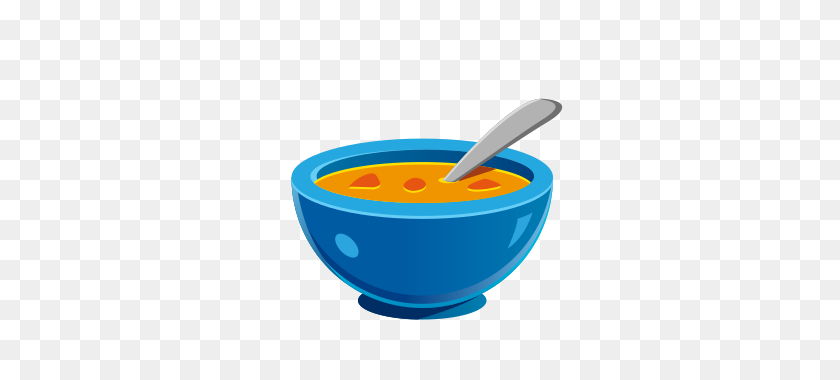 320x320 Bowl With Spoon Emojidex - Cereal Bowl Clipart