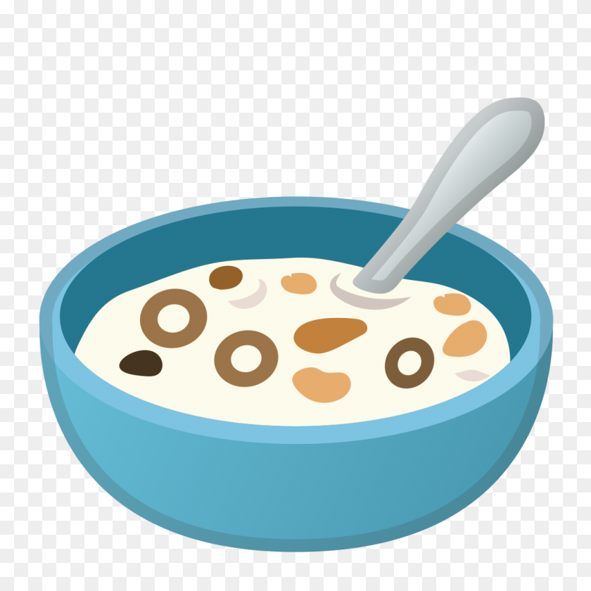 1024x1024 Tazón Con Cuchara Icono Noto Emoji Alimentos Bebidas Iconset Google - Tazón De Cereales Png