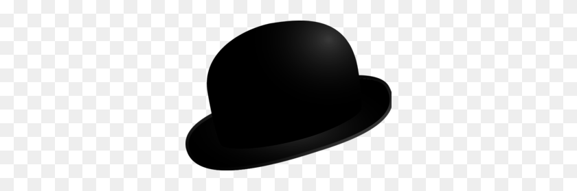 300x219 Bowler Hat Clipart - Black Hat Clipart