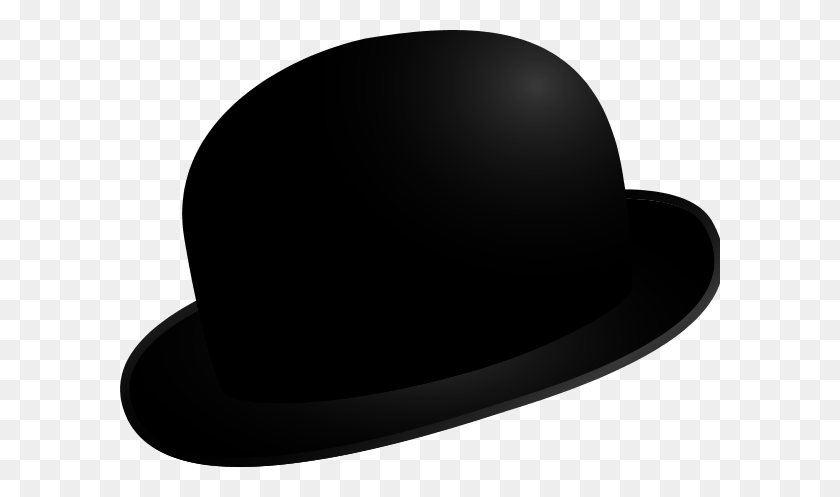 600x437 Bowler Hat Clipart - Derby Hat Clipart