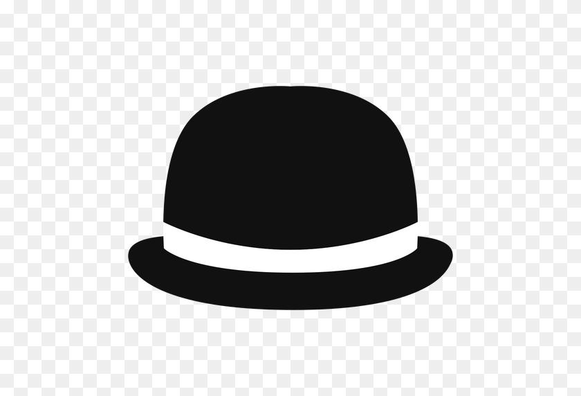 512x512 Bowler Hat Front View Icon - Bowler Hat PNG