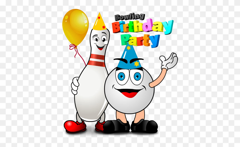 407x454 Bowling Birthday Party Clip Art - Bowling Party Clipart