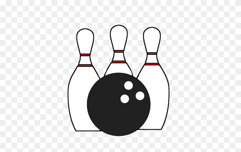 435x472 Bowling Clipart - Bowling Clipart Black And White