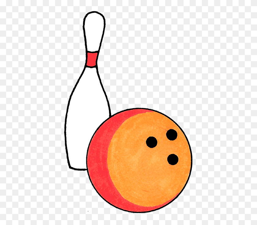 450x676 Bowling Clipart Fire - Flame Border PNG