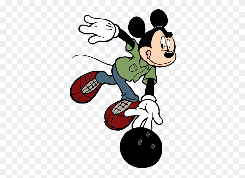 372x549 Bowling Clipart Mickey - Mickey Mouse Clubhouse Clipart