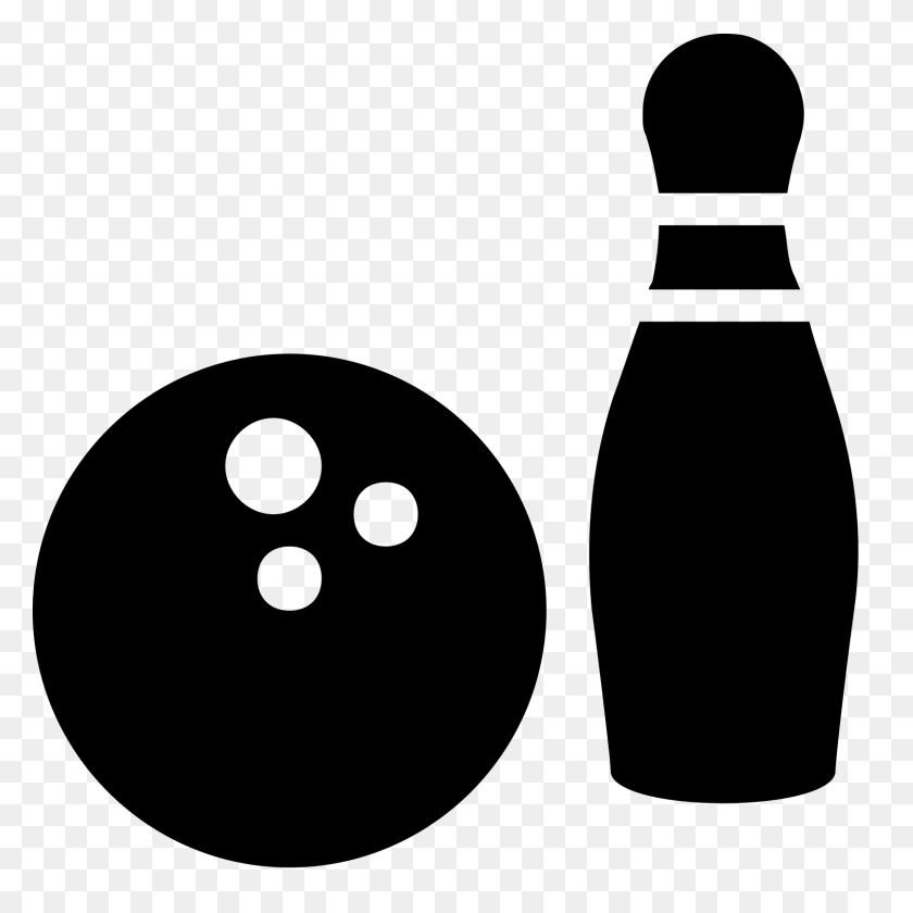 1600x1600 Bowling Icon - Bowling Pin PNG