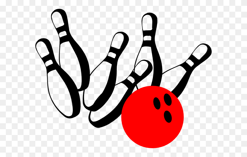 600x475 Bowling Images Free - Bowling Clipart Black And White