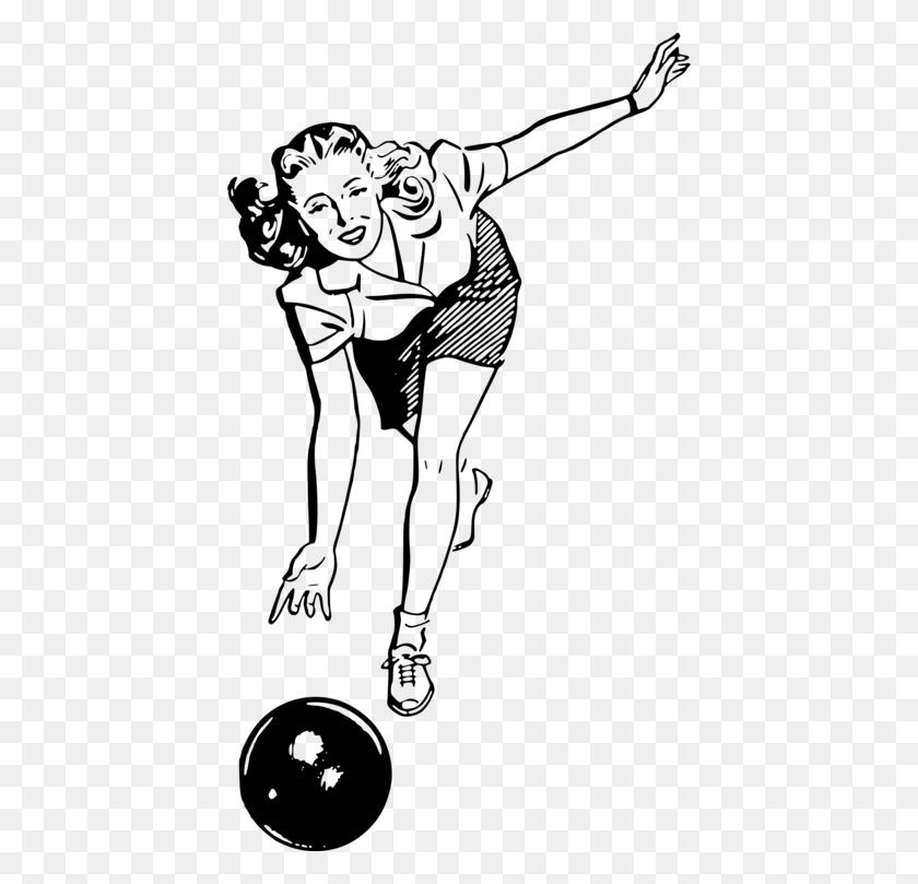 424x749 Bowling Pin Duckpin Bowling Bowling Balls - Bowling Ball Clipart Black And White