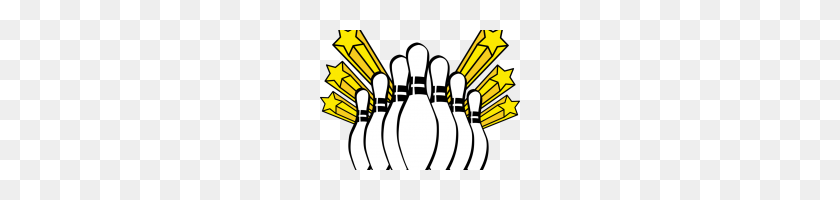 200x140 Bowling Pins Clip Art Bowling Pin Bowling Ball Clip Art White - Bowling Ball Clipart Black And White
