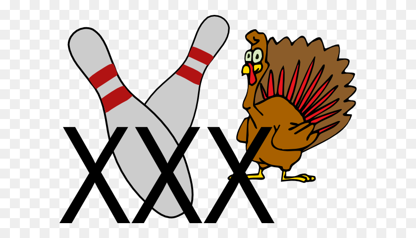 600x420 Bowling Turkey Clip Art - Turkey Leg Clipart