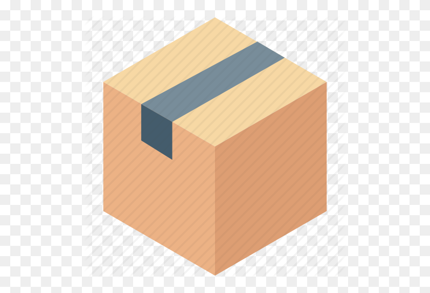 512x512 Box, Cardboard Box, Delivery Box, Package, Parcel Icon - Cardboard PNG