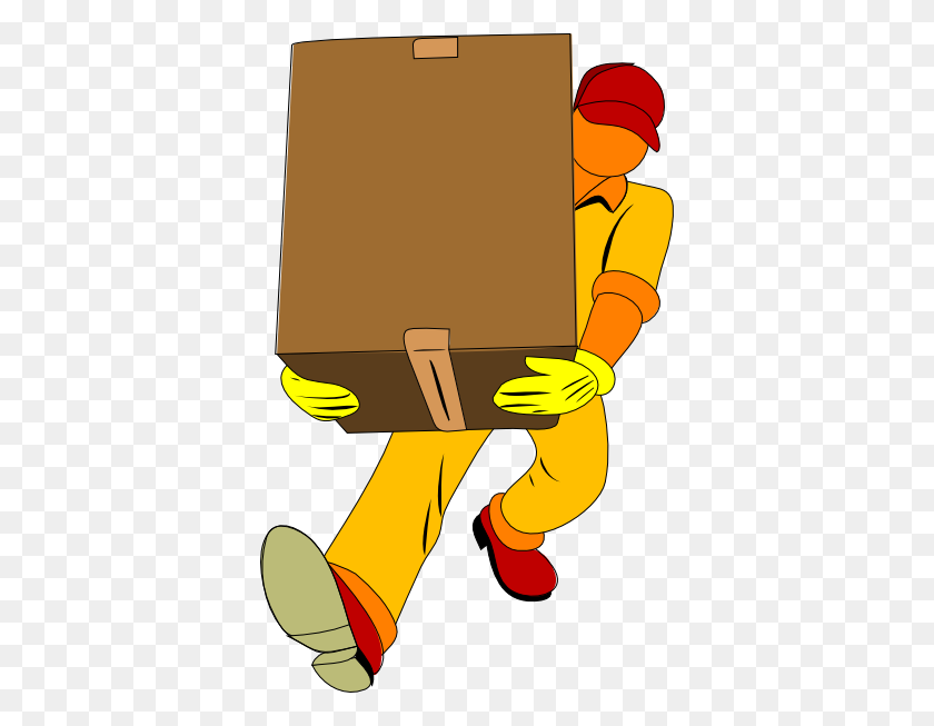 372x593 Box Carry Clip Art - To Carry Clipart