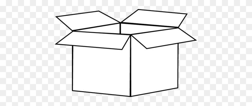 475x293 Коробка Клипарт Черно-Белая Посмотри На Коробку Черно-Белые Картинки - Упаковка Коробки Клипарт