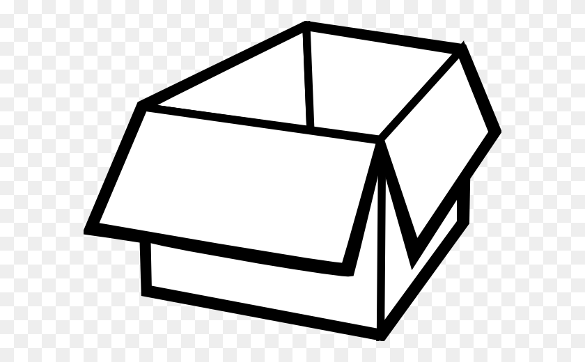 600x460 Box Clipart Outline, Box Outline Transparent Free For Download - Tackle Box Clipart