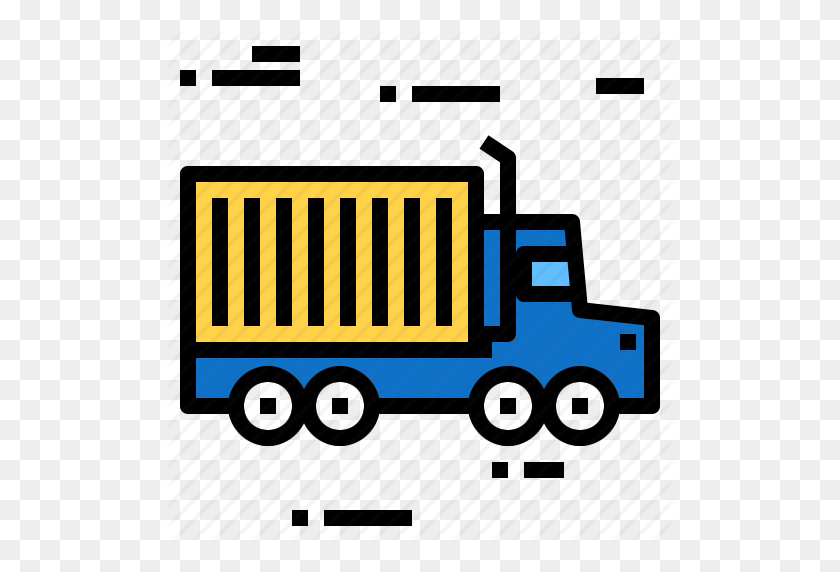 512x512 Box, Container, Deliver, Truck Icon - Box Truck PNG