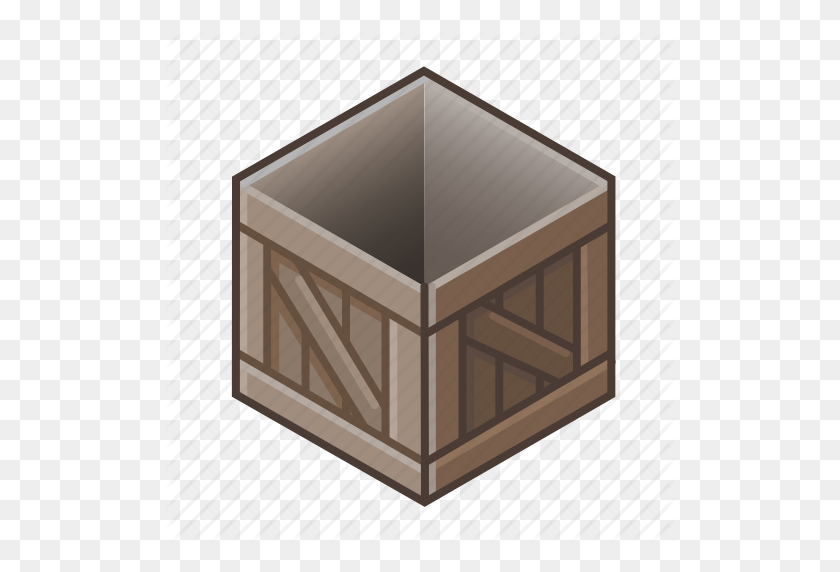 512x512 Box, Cube, Old, Open, Pack, Wood, Wooden Icon - Old Wood PNG