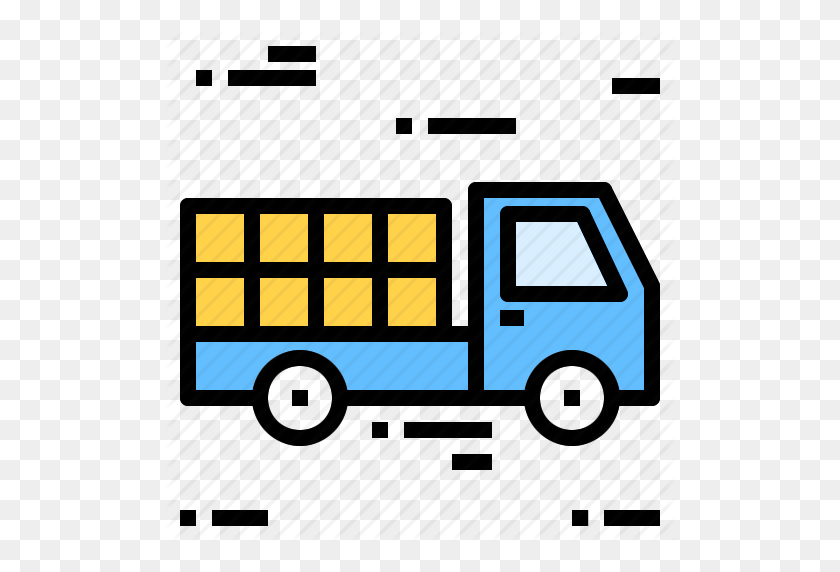 512x512 Box, Deliver, Truck Icon - Box Truck PNG