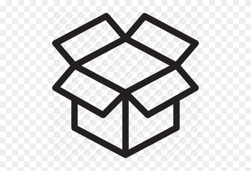 512x512 Box, Delivery, Ecommerce, Line, Moving, Package, Product, Shop - Box Icon PNG