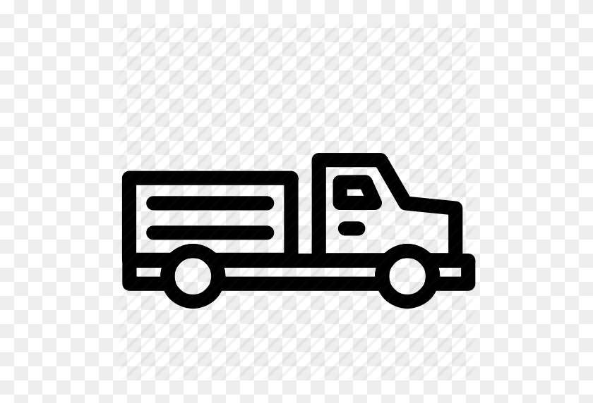 512x512 Box, Delivery, Logistic, Package, Truck Icon - Box Truck PNG