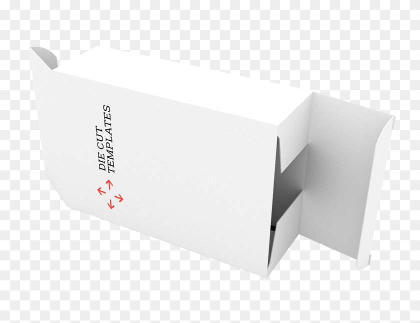 1600x1200 Box Dieline Generator - Paper Tear PNG