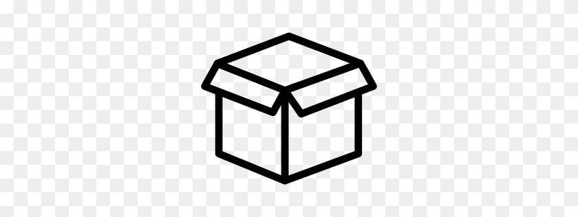 256x256 Значок Коробка Открыть Линия Набор Иконок Разум - Значок Коробка Png