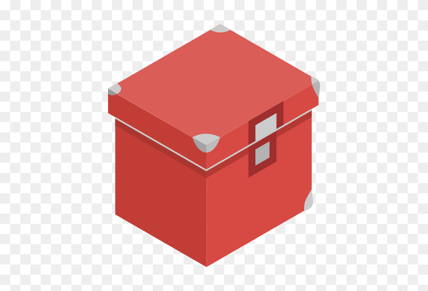 512x512 Иконка Коробка, Красный, Хранение, Инструменты - Красная Коробка Png