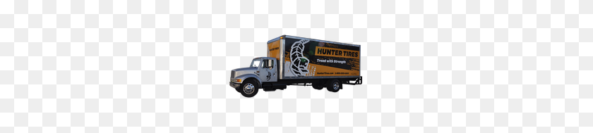 195x129 Box Truck Wrap Using Gf For Hunter Tires - Box Truck PNG