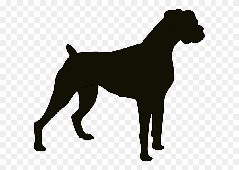 600x537 Boxer Dog Clipart - Dog Clipart Images