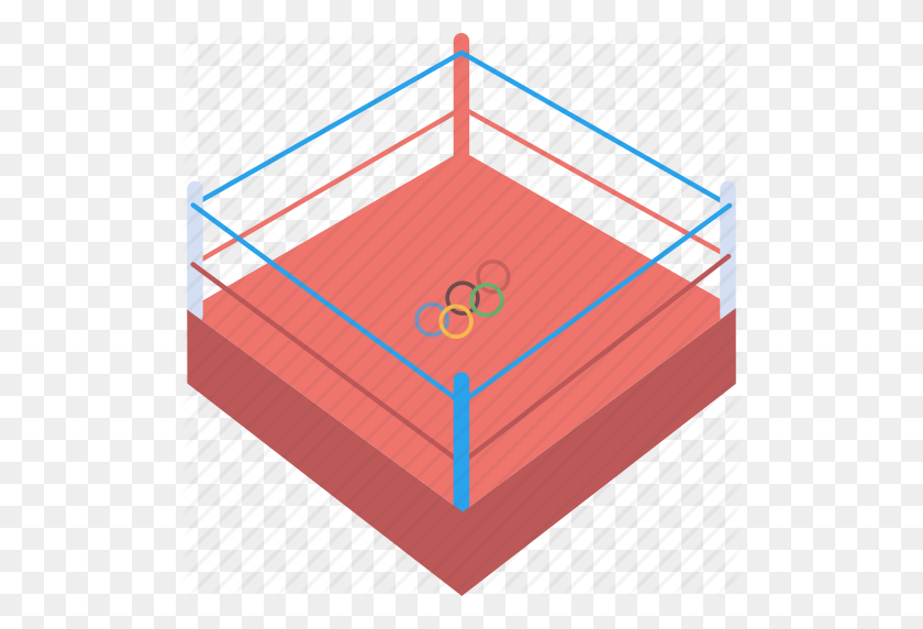 512x512 Boxeo, Lucha, Juego, Partido, Anillo, Deportes, Lucha Libre Icono - Anillo De Lucha Png