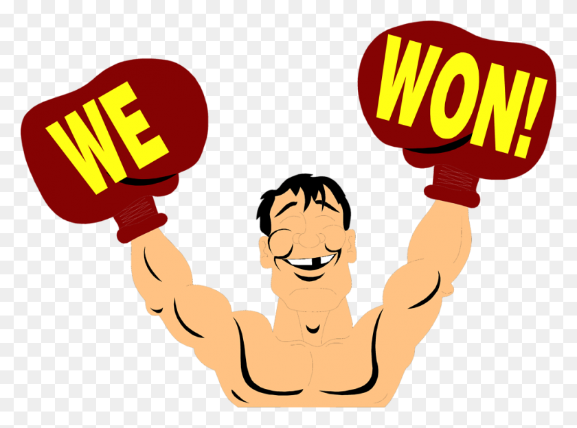 958x693 Boxing Free Stock Photo Illustration Of A Boxer With We Won - Boxer PNG