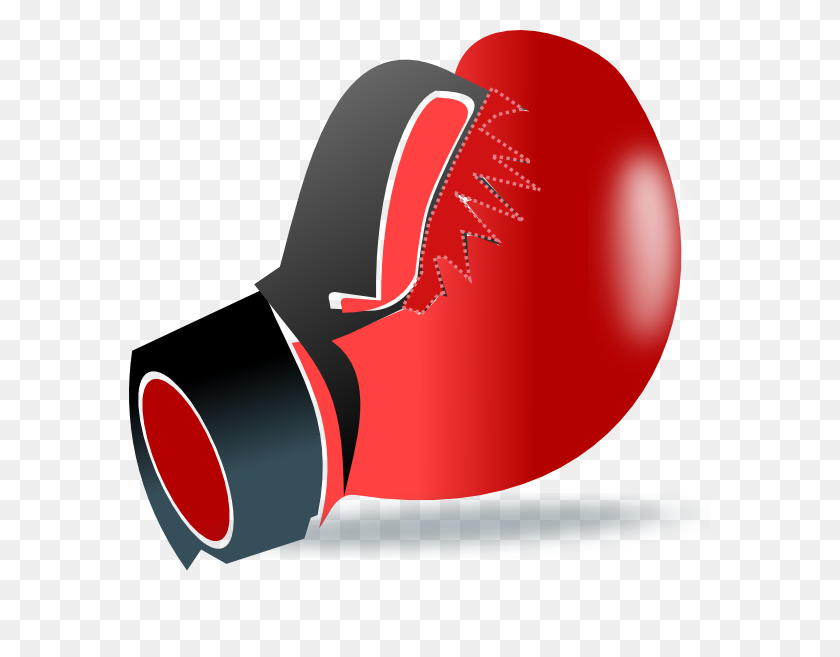 582x597 Boxing Glove Png Large Size - Boxing Gloves Clipart Black And White
